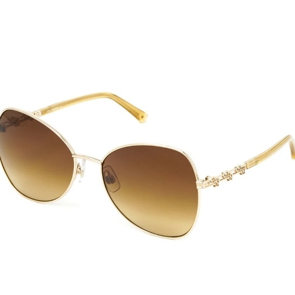 Swarovski butterfly pilot Women's Sunglasses with case - Picture 4 of 16